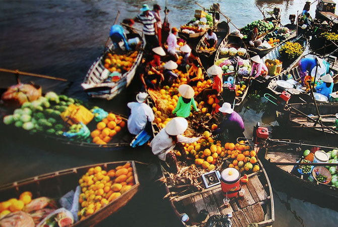 Cai Be Floating Market